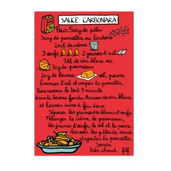 Magnet Recette SAUCE CARBONARA - DLP