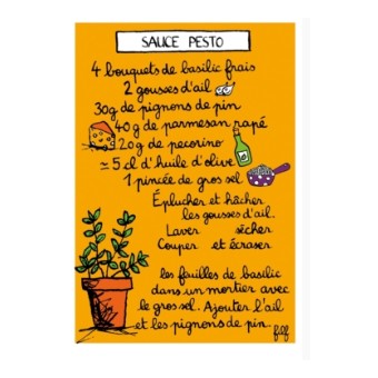 Magnet Recette SAUCE PESTO - DLP