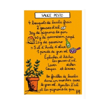 Magnet Recette SAUCE PESTO - DLP
