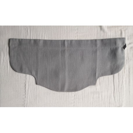 Cantonnière Lin Gris 45 x 20 Festonnée  N°40   Rideau