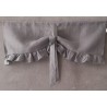 Cantonnière Lin Gris 80 x 34 Volants & Ruban   Rideau N°57
