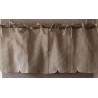 Cantonnière Lin Beige Brodé 140 x 60 Nouettes   Rideau N°58