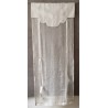 Store Lin Ecru Cantonnière BRODE 60 x 150   Rideau N°308
