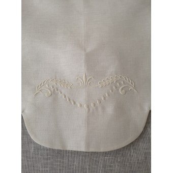Store Lin Ecru Cantonnière BRODE 60 x 150   Rideau N°308