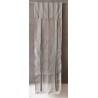 Store Lin Gris Cantonnière Rayée Bleue 45 x 150    Rideau N°310