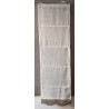 Store Bâteau Lin Ecru Bas Beige Festonné 45 x 150   Rideau N°321