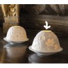 Photophore lithophanie Fleurs majestueuses Porcelaine - MATHILDE CREATIONS