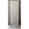 Paire de Stores Bâteau Lin Gris/Blanc  45 x 150  Rideau N°323