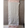 Stores Bateau Lin Blanc Haut/Bas Rose 60 x 150   Rideau N°325