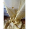 Rideau Organza Jaune Pompons 110 X 250 N°412