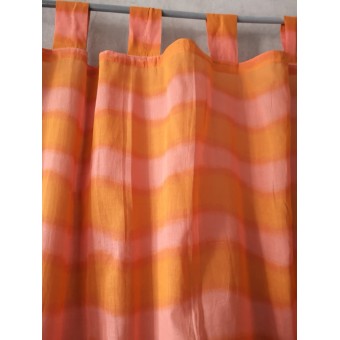 Rideau Coton Viscose Orange/Rose 110 X 270 N°413 IDEA PLUS