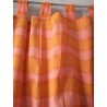 Rideau Coton Viscose Orange/Rose 110 X 270 N°413 IDEA PLUS
