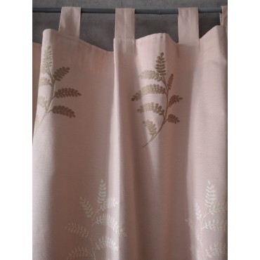 Paire de Rideaux LEA D'AUBRAY Rose 135 X 270 N°421