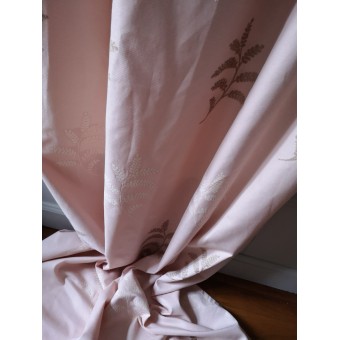 Paire de Rideaux LEA D'AUBRAY Rose 135 X 270 N°421