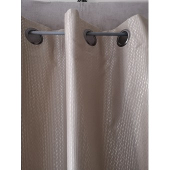 Rideau Beige Satiné Cie DES ETOFFES 140 X 300 N°423