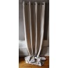 Rideau Beige Satiné Cie DES ETOFFES 140 X 300 N°423