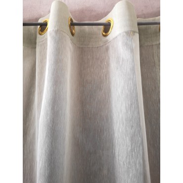 Paire de Rideaux Vert Voile LEA D'AUBRAY 135 X 270 N°428