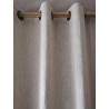 Paire de Rideaux Oeillets Grège Lin  140 x 300  N°432