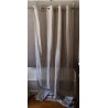 Rideau LIN Grège/Gris Oeillets 140 x 300 N°437