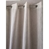 Voilage LIN Grège Oeillets140 x 300 Rideau N°438