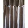Voilage Taupe + Anneaux/Bas Lin Grège Réglable Rideau N°439