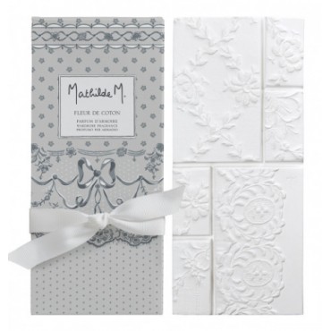 Parfum d'Armoire FLEUR DE COTON MATHILDE M Tablette Parfumée