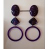 CLIPS Violet Rond Transparent - FRANCINE BRAMLI