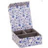 BOITE A BIJOUX ETERRA Bleue 10 X 10 X H5CM - SEMA