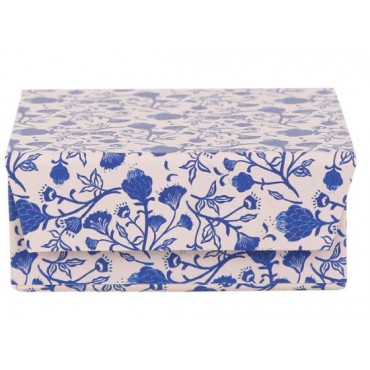 BOITE A BIJOUX ETERRA Bleue 10 X 10 X H5CM - SEMA