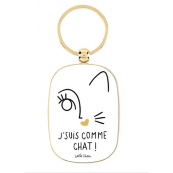 Porte-Clés  J'SUIS COMME CHAT - Derrière la Porte DLP