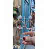 CLIPS Bastille rose pale /rose nacré - Francine BRAMLI Bijoux
