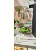 Boucles d'Oreilles Percées ALYA créoles rose pale  - Francine BRAMLI