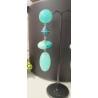 Clips TOUPIE turquoise - Francine BRAMLI Paris Bijoux