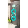 Clips BEDIA maillon turquoise - Francine BRAMLI Paris Bijoux