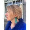 Clips BEDIA maillon turquoise - Francine BRAMLI Paris Bijoux