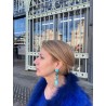 Clips TOUPIE turquoise - Francine BRAMLI Paris Bijoux