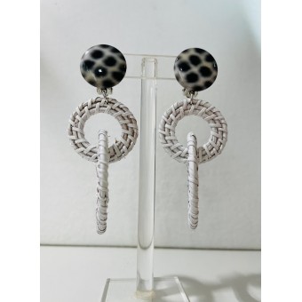 SOLARA Raphia Blanc - Francine BRAMLI Paris Bijoux
