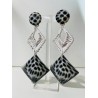 AMY  Raphia Blanc et effet coquillage - Francine BRAMLI Paris Bijoux