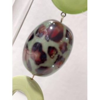 ALANA vert et brun - Francine BRAMLI Paris Bijoux