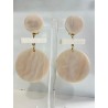BERTINE Ivoire marbrée - Francine BRAMLI Paris Bijoux