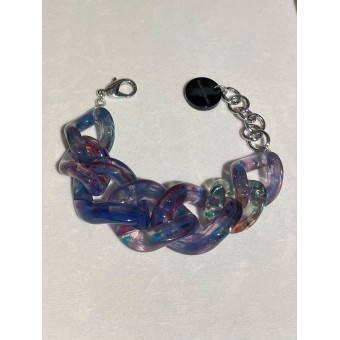 Bracelet ANAIS  Mauve Bleu Rose Vert - FRANCINE BRAMLI PARIS Bijoux