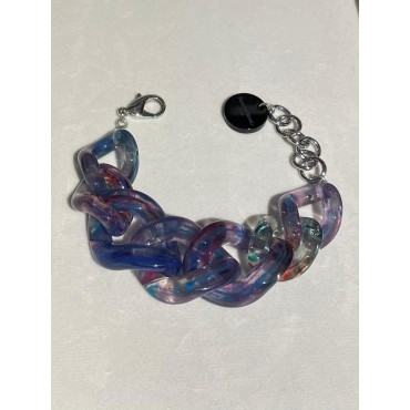 Bracelet ANAIS  Mauve Bleu Rose Vert - FRANCINE BRAMLI PARIS Bijoux