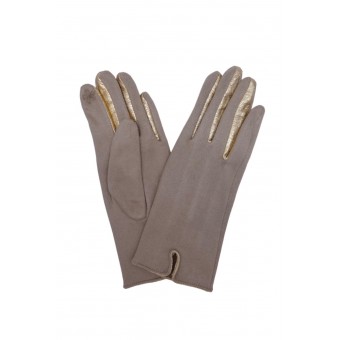 GANTS Beige entre doigts doré TU