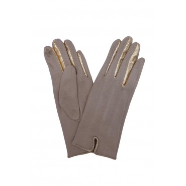 GANTS Beige entre doigts doré TU