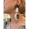 LUNE Blanc effet pierre - Francine BRAMLI Paris Bijoux