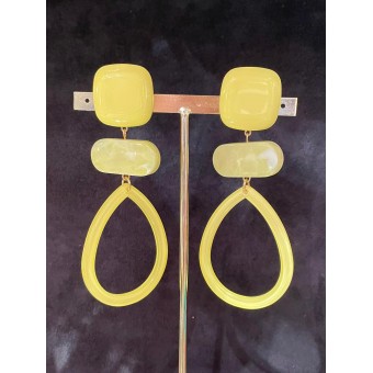 GOUTTE Longue jaune pastel - FRANCINE BRAMLI Paris