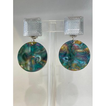 CARLA Moirée verte - Francine BRAMLI Paris Bijoux