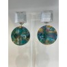 CARLA Moirée verte - Francine BRAMLI Paris Bijoux