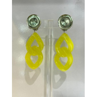 KELLY Maillons jaune fluo - Francine BRAMLI Paris