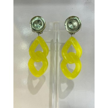 KELLY Maillons jaune fluo - Francine BRAMLI Paris
